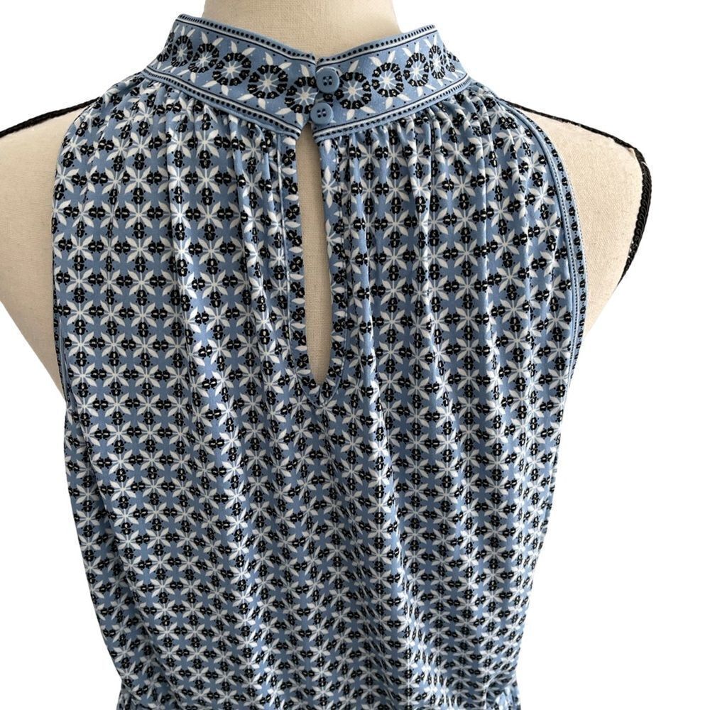 Max Studio Sleeveless Maxi Dress Size: Large Color: Blue/Black - Picture 6 of 13